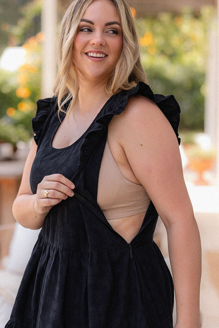 Lucy Dress - Black Flower