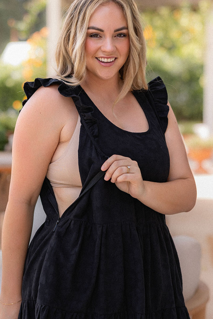 Lucy Dress - Black Flower