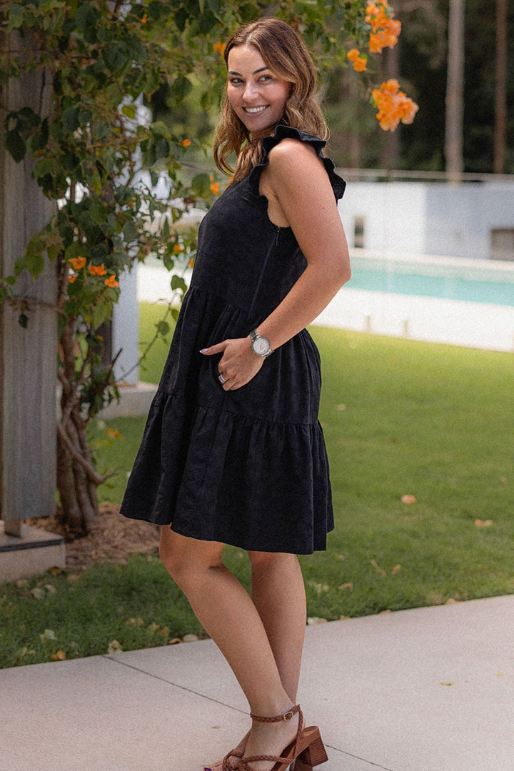 Lucy Dress - Black Flower