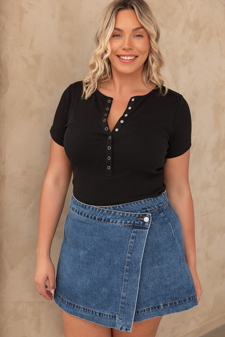 Comfort Rib Tee - Black