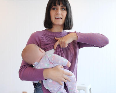 How to: Breastfeed in the Harmony Knit
