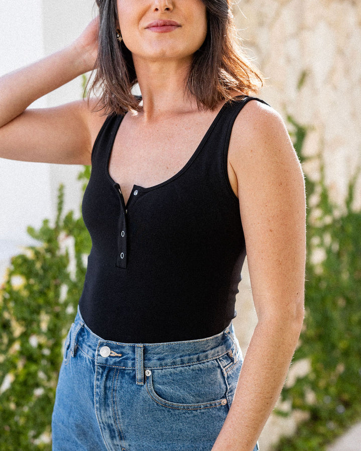 Susie Singlet - Black