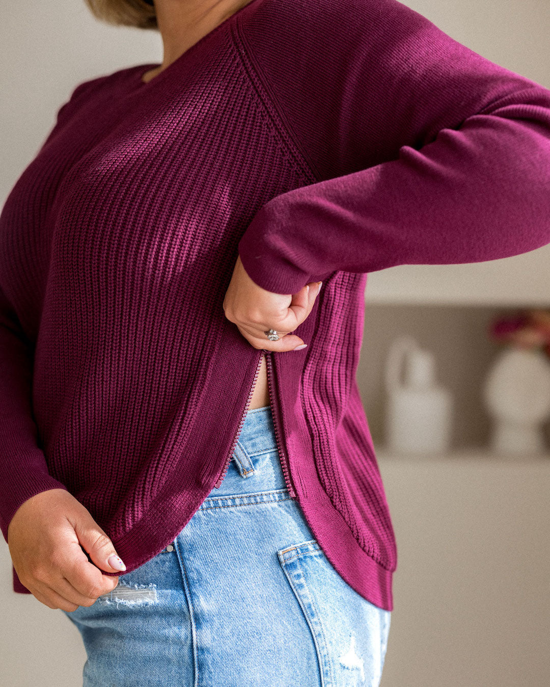 Harmony Knit - Damson Plum