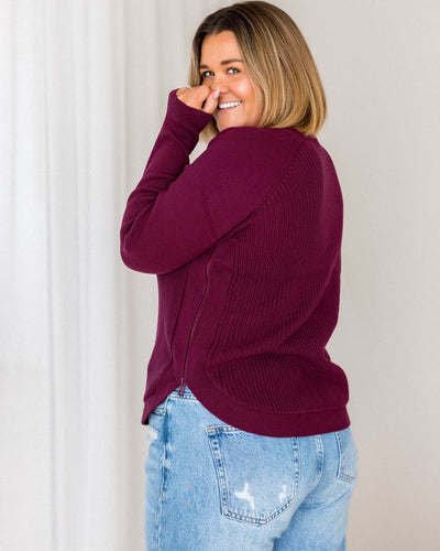 Harmony Knit - Damson Plum
