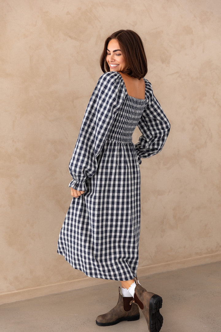 Rosie Dress - Midnight Gingham