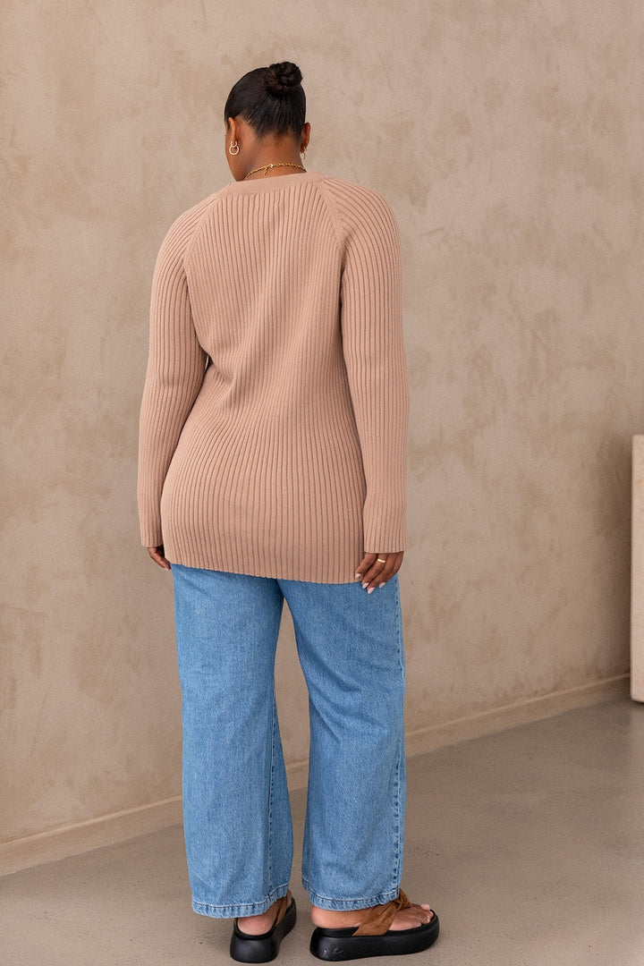 Brittney Cardigan - Taupe