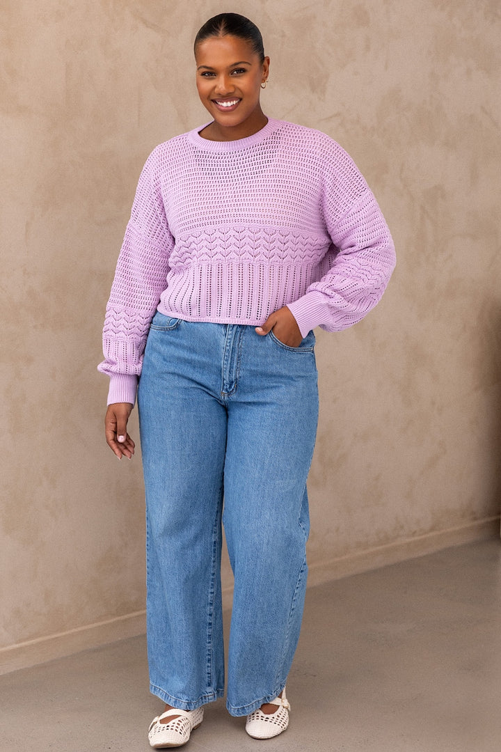 Freya Knit - Lilac