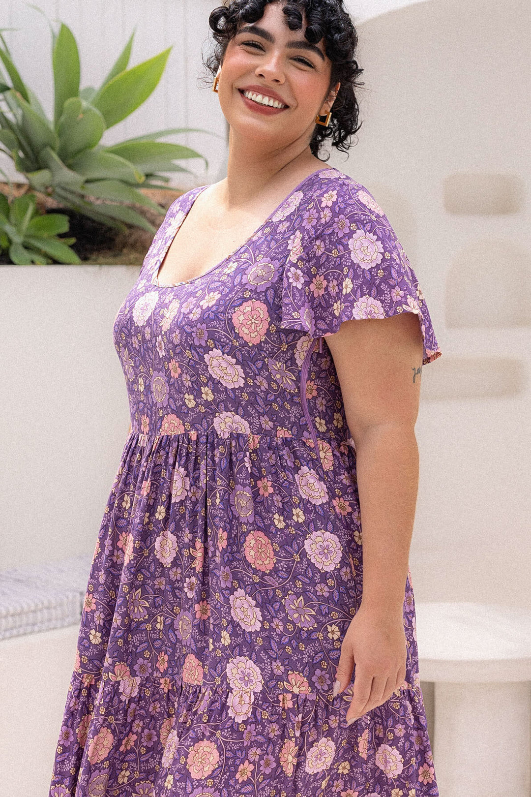 Audrina Dress - Orchid Vista