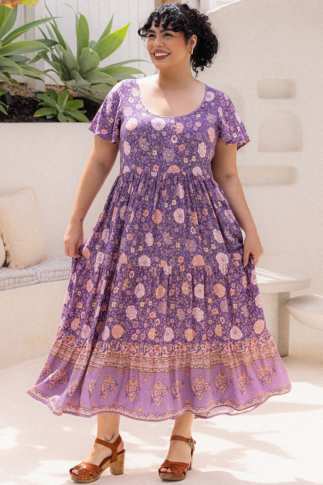 Audrina Dress - Orchid Vista