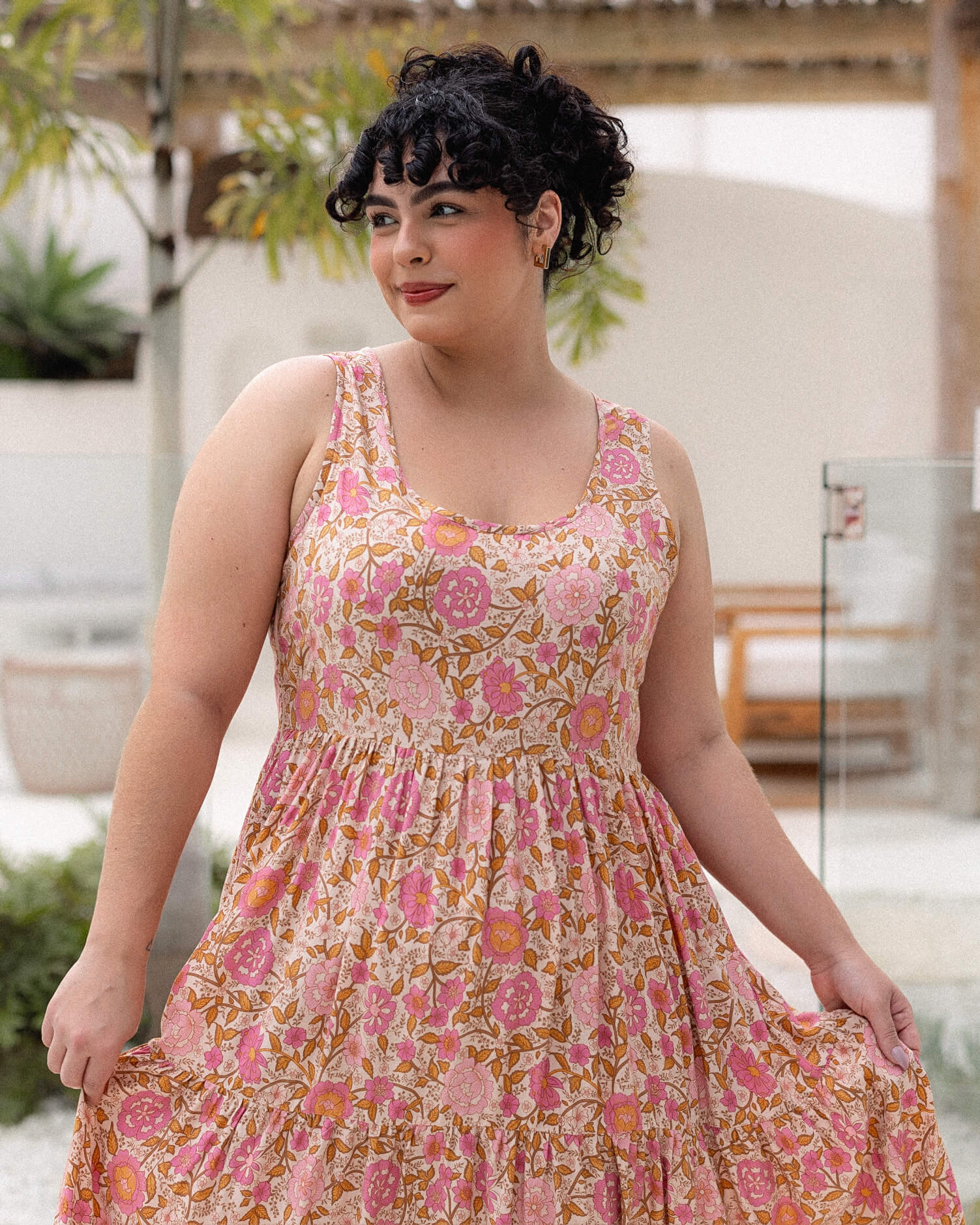 Magnolia Dress Golden Hour