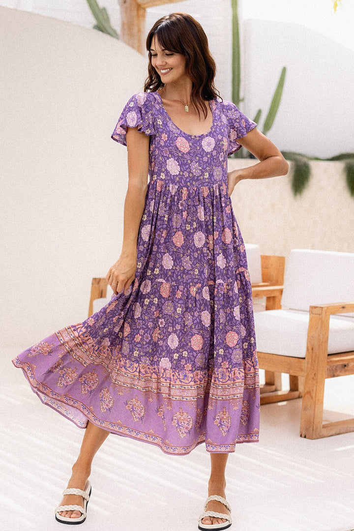 Audrina Dress - Orchid Vista