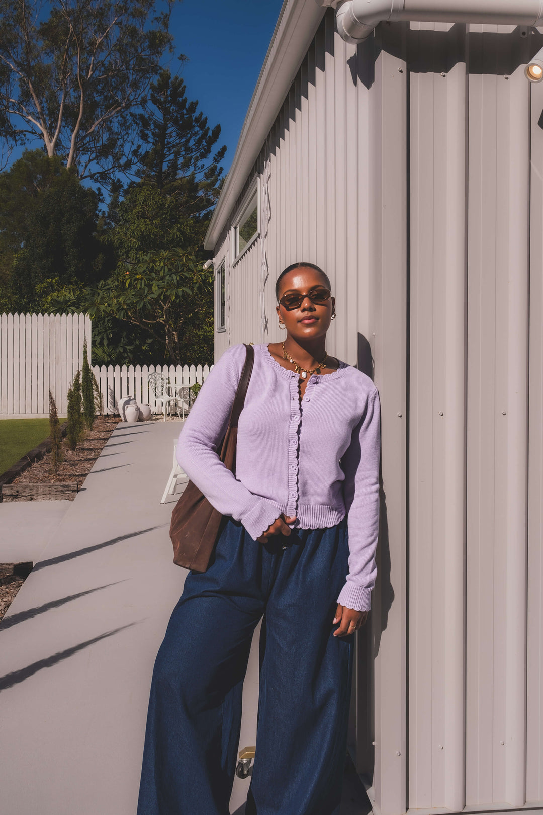 Eden Cardigan - Lilac