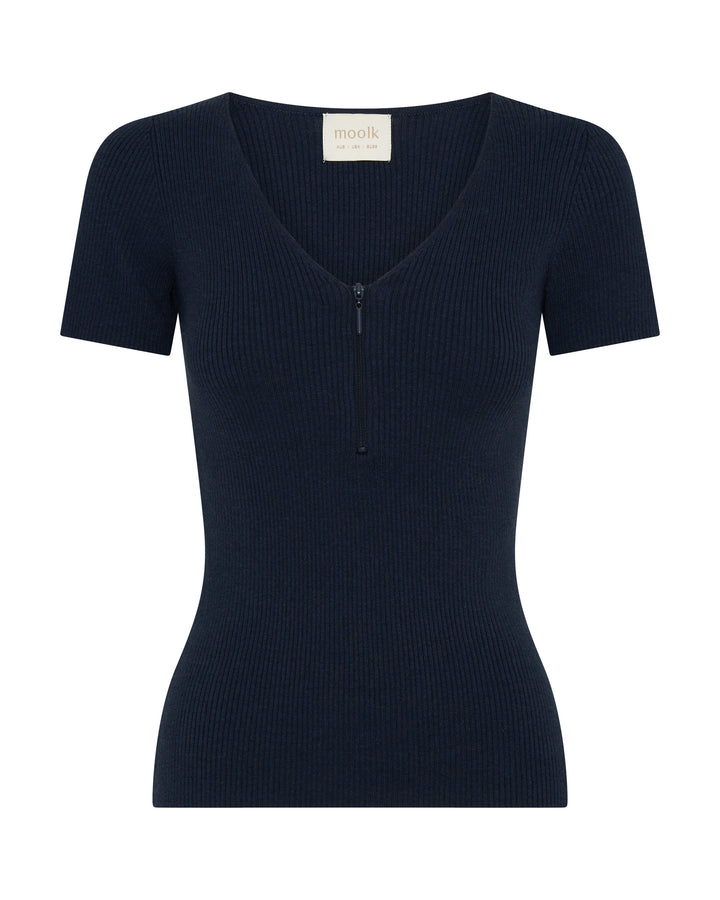 Mila Knit Top - Blueberry