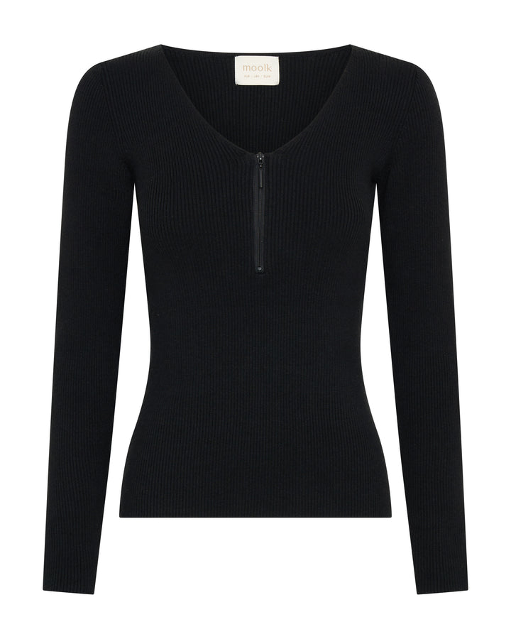 Lola Knit Top - Black