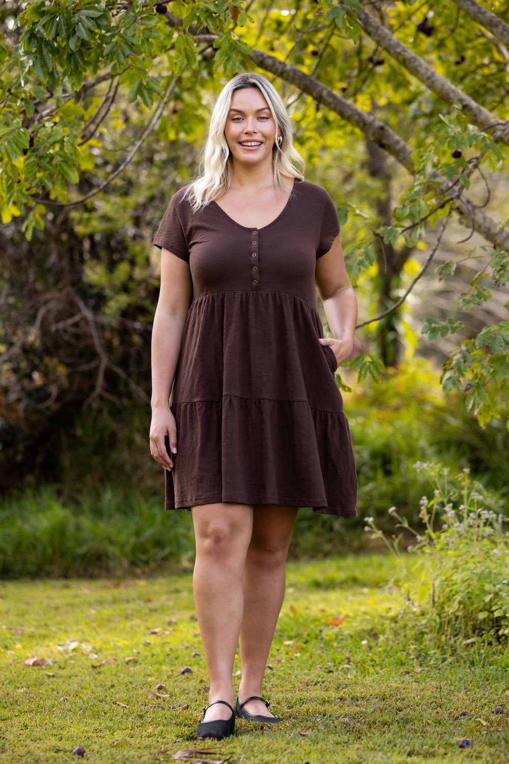 Clover Dress - Chocolate
