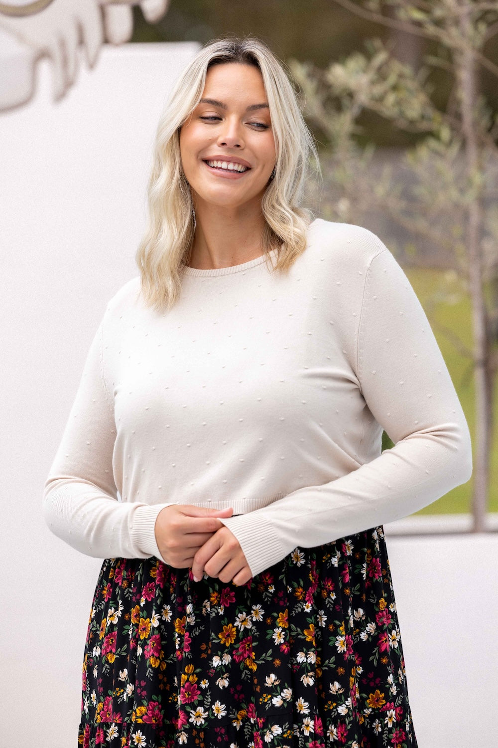 Maisy Knit - Ecru