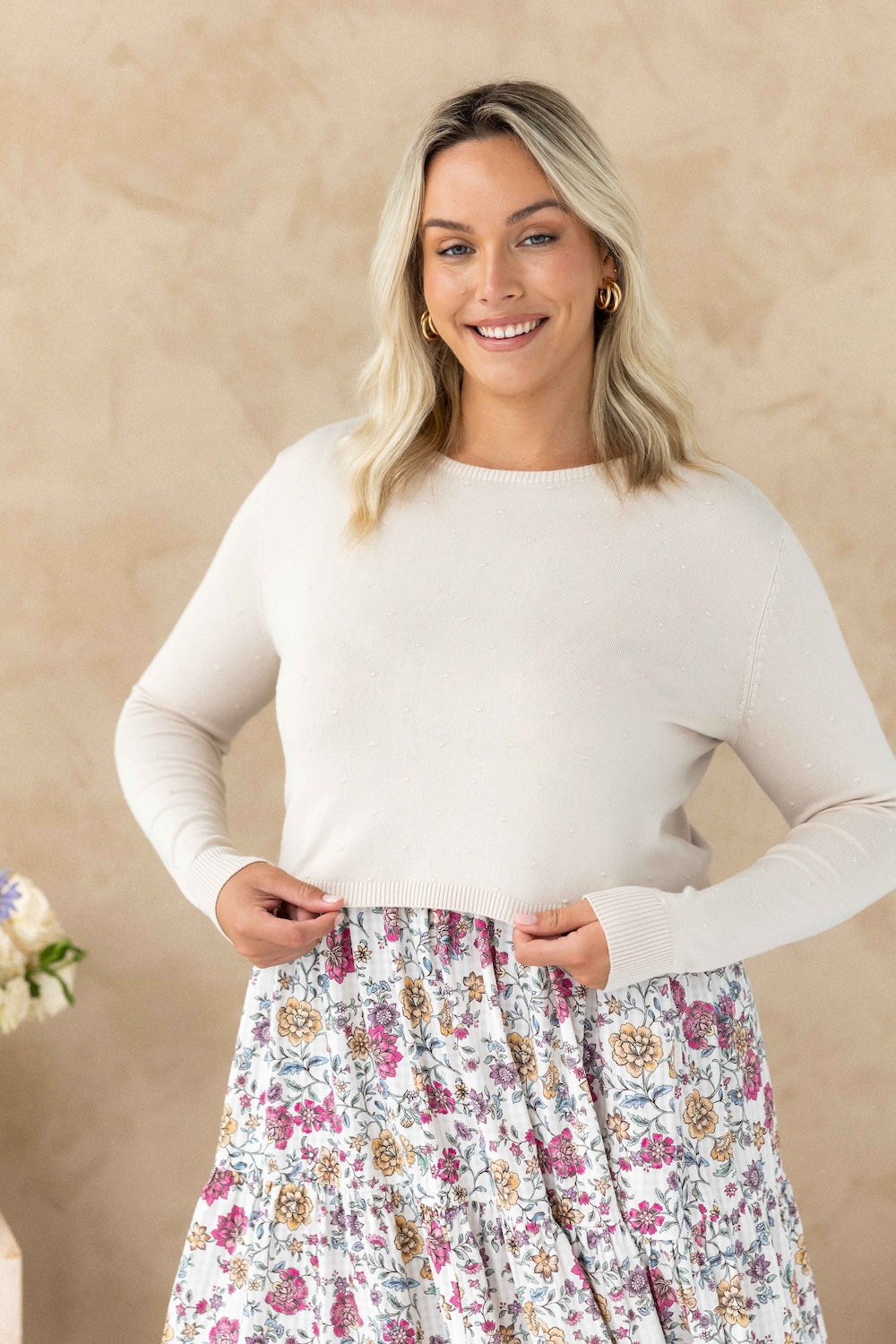 Maisy Knit - Ecru