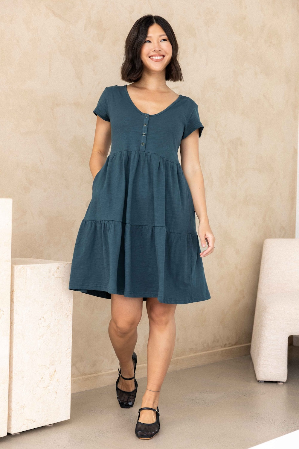 Clover Dress - Teal