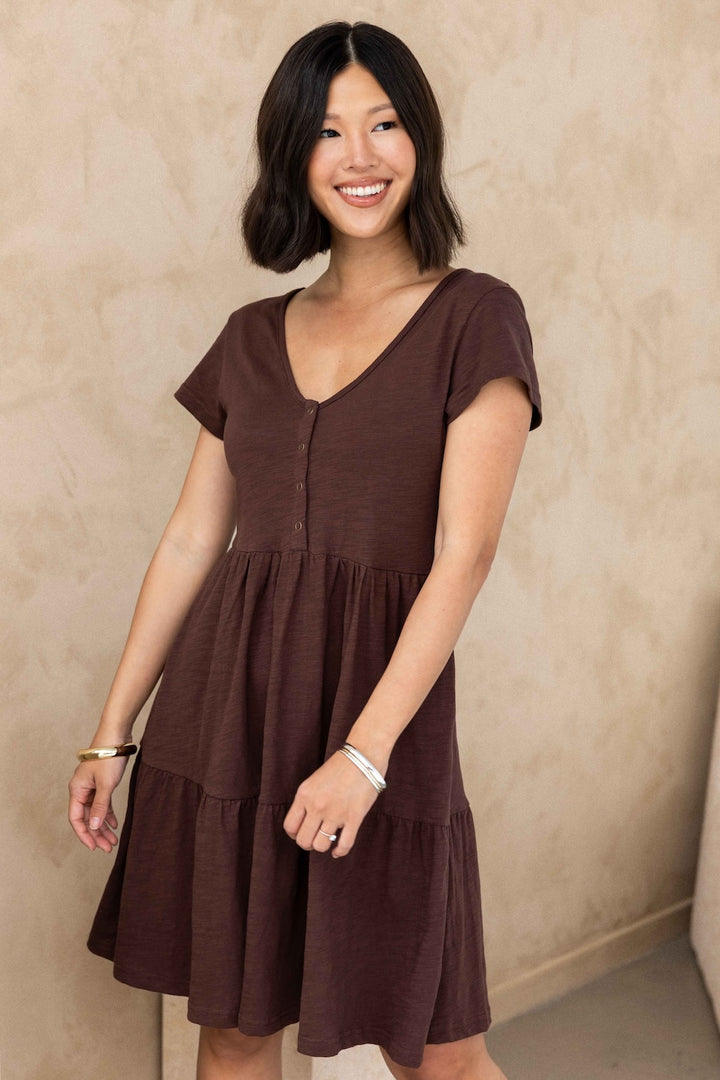 Clover Dress - Chocolate