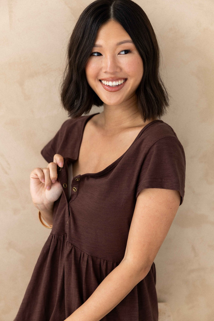 Clover Dress - Chocolate