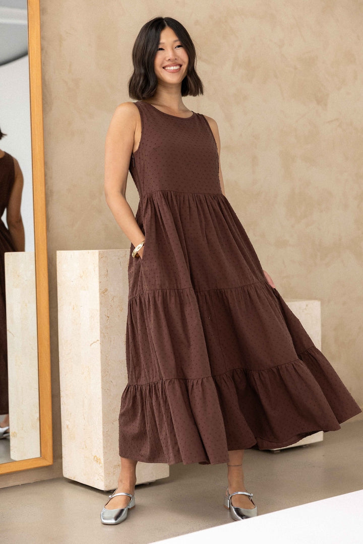 Siena Dress - Chocolate Chip