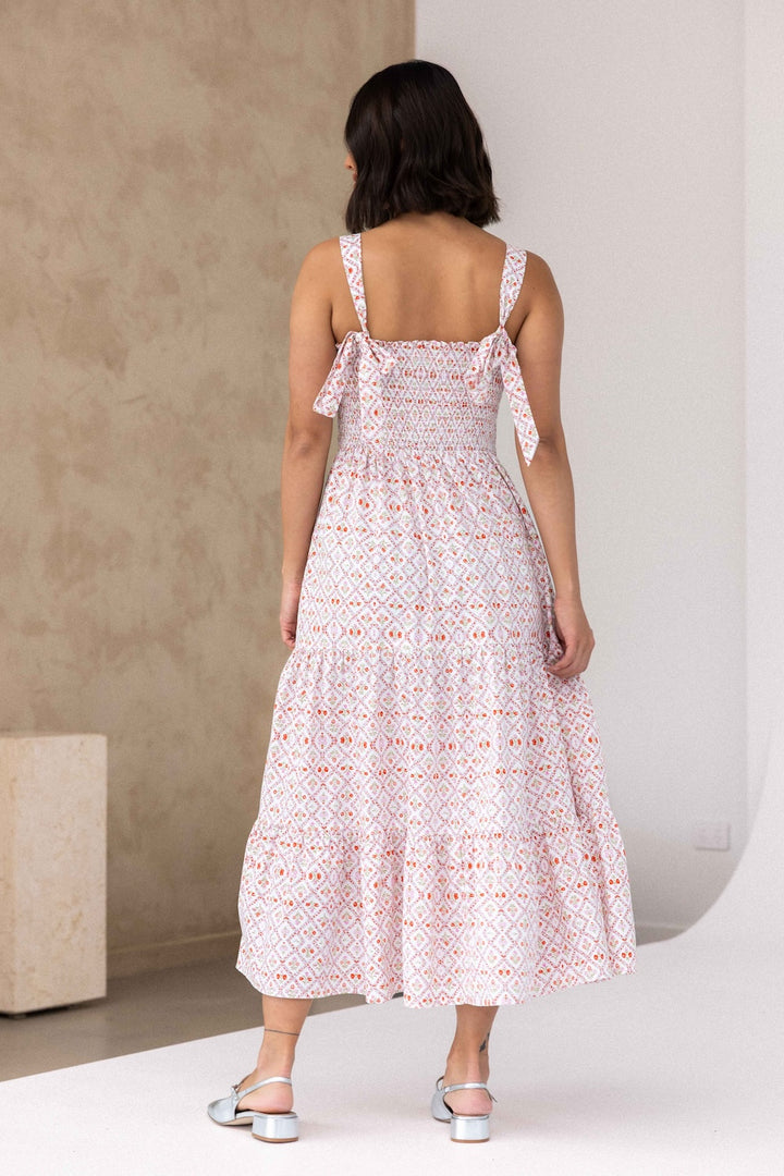 Charlotte Dress - Trellis Rose