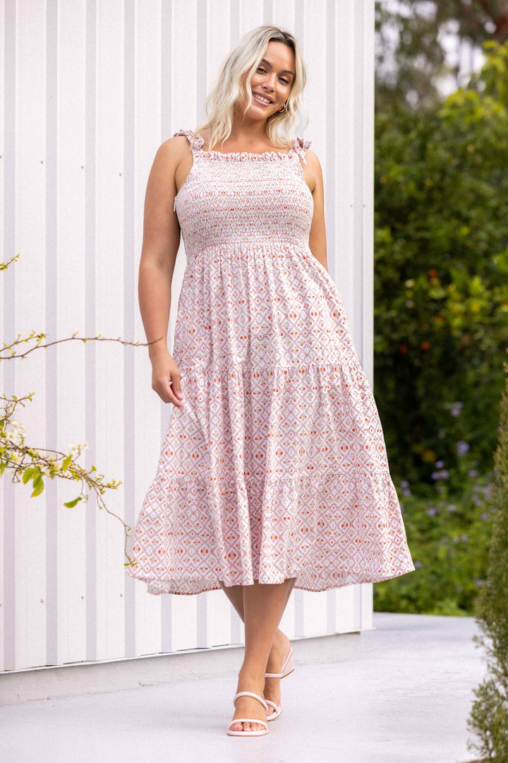 Charlotte Dress - Trellis Rose