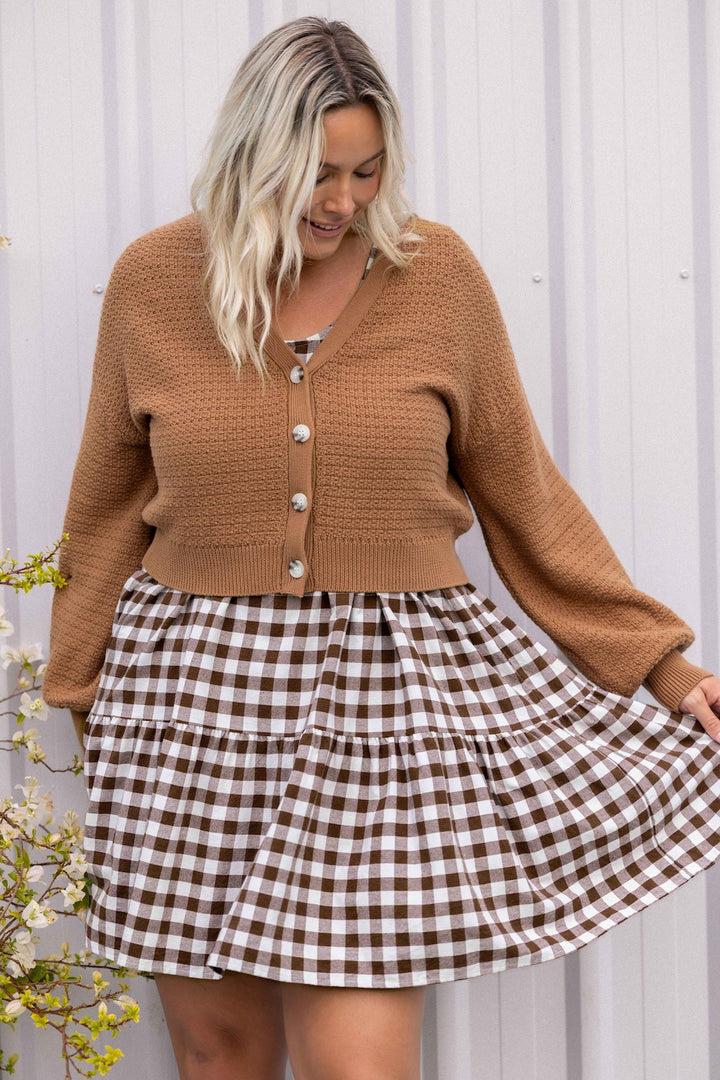 Lucy Dress - Chocolate Gingham