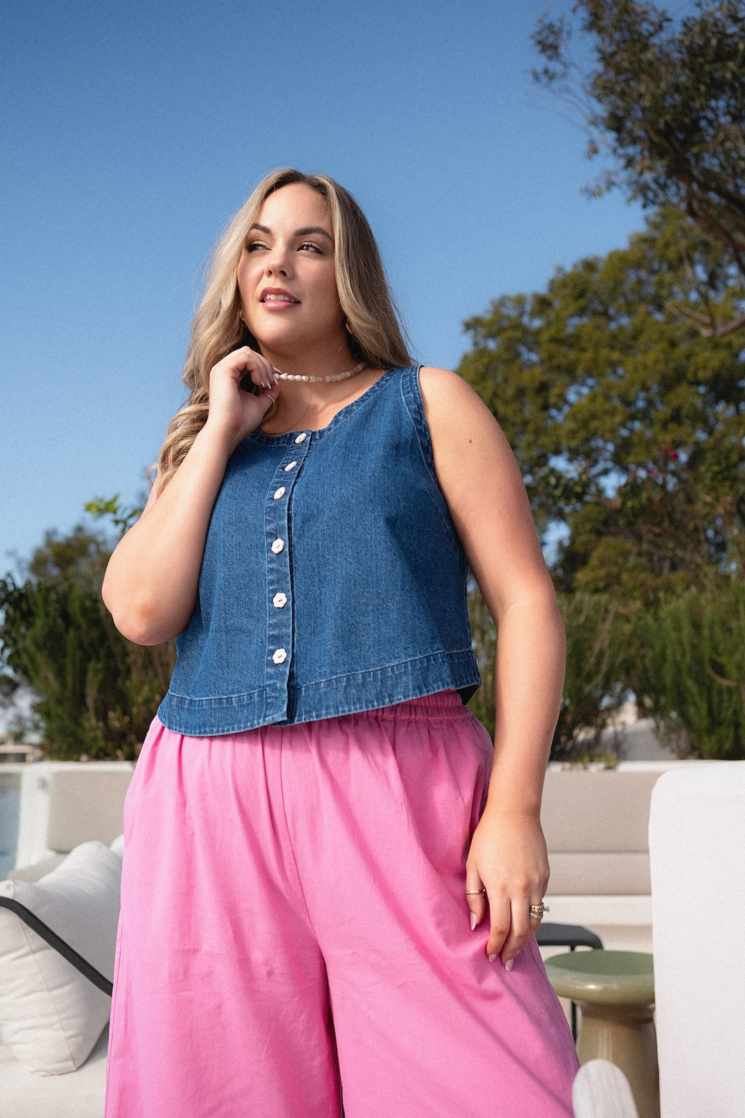 Daisy Top - Denim