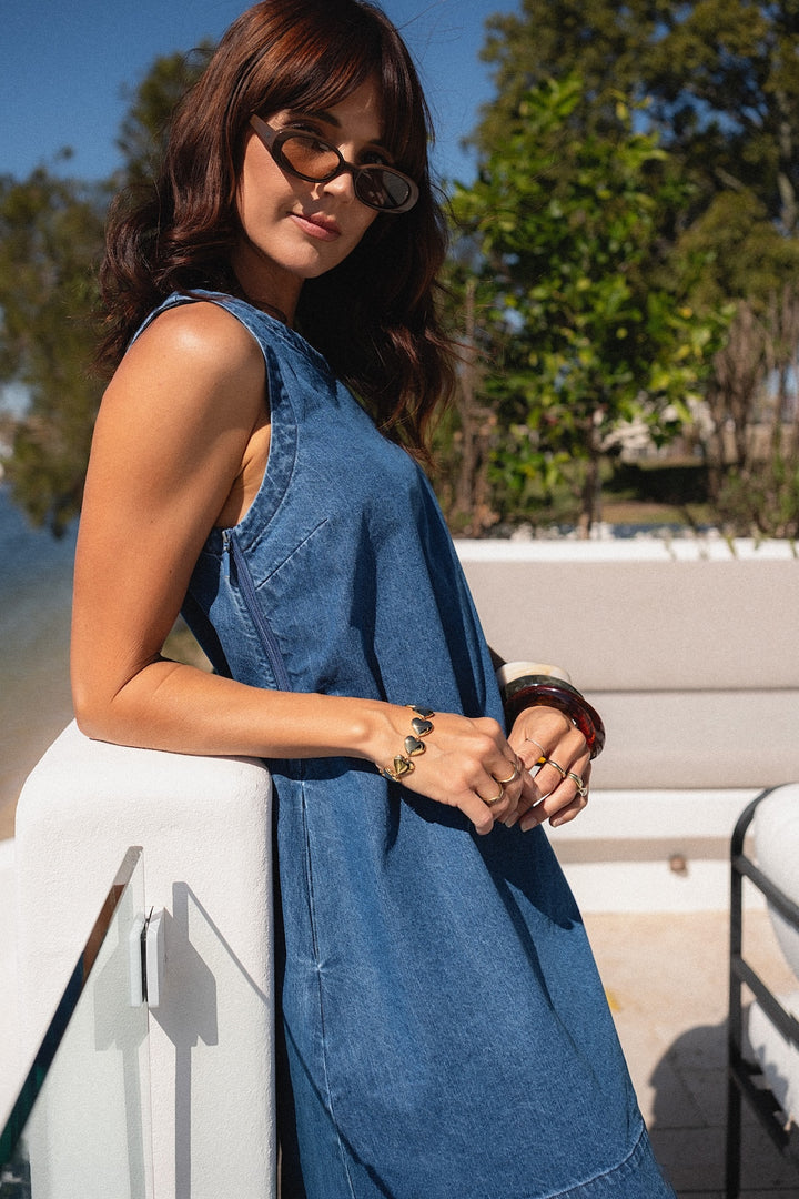 Noah Dress - Denim