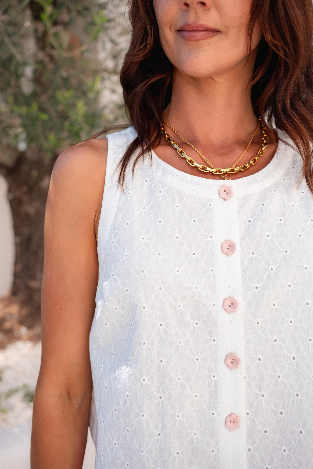 Daisy Top - Bianco