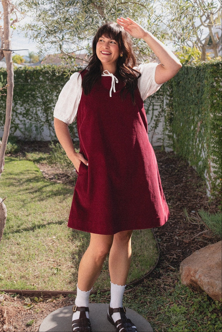 Noah Dress - Vino Corduroy