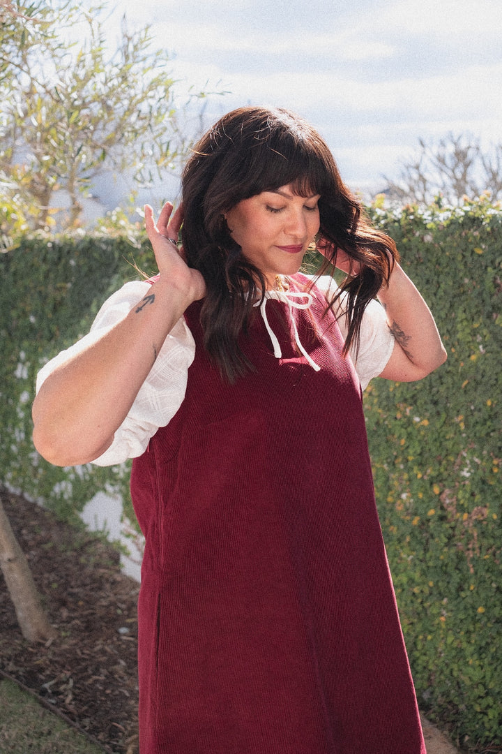 Noah Dress - Vino Corduroy