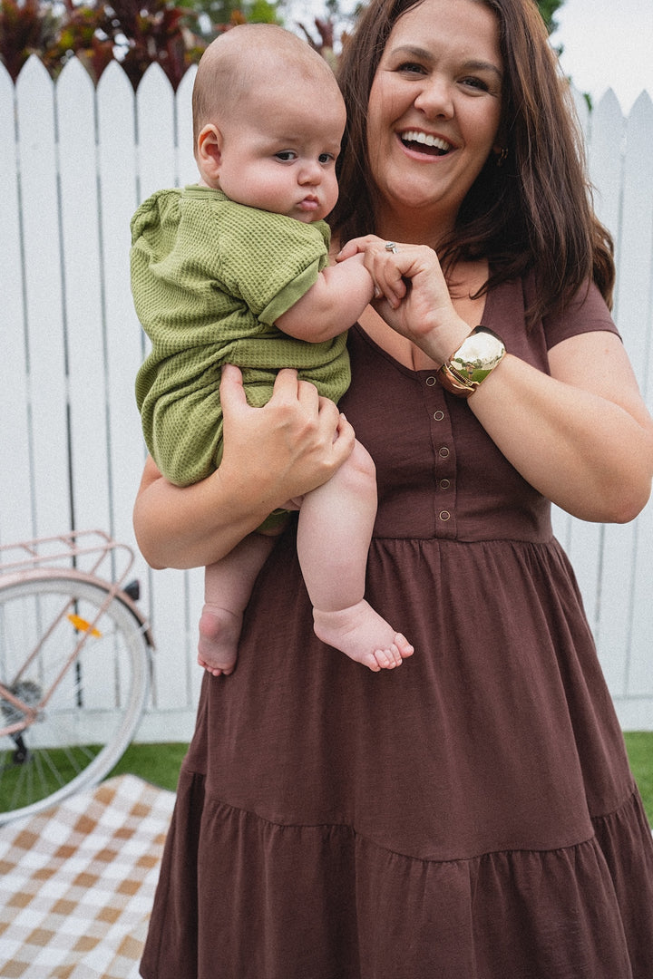 Clover Dress - Chocolate