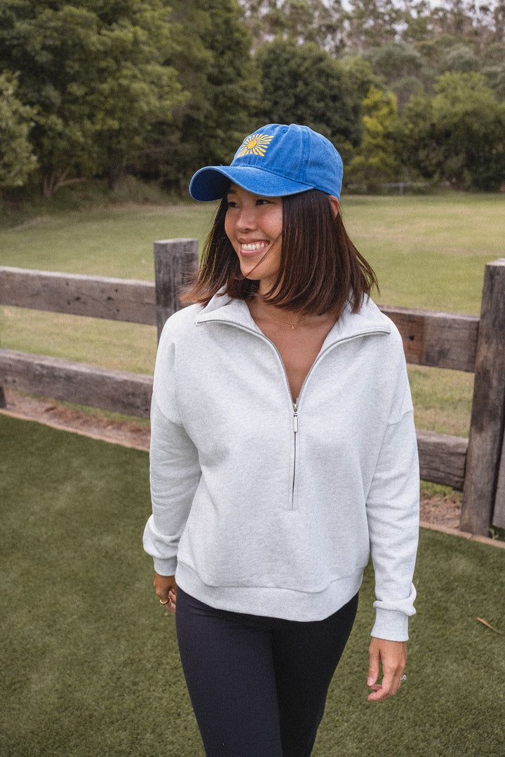 Collar Zip Sweater - Marle