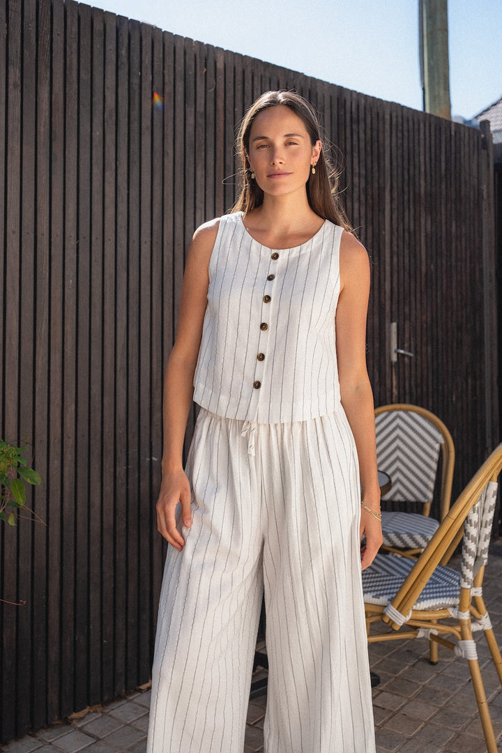 Daisy Top - Portofino Stripe