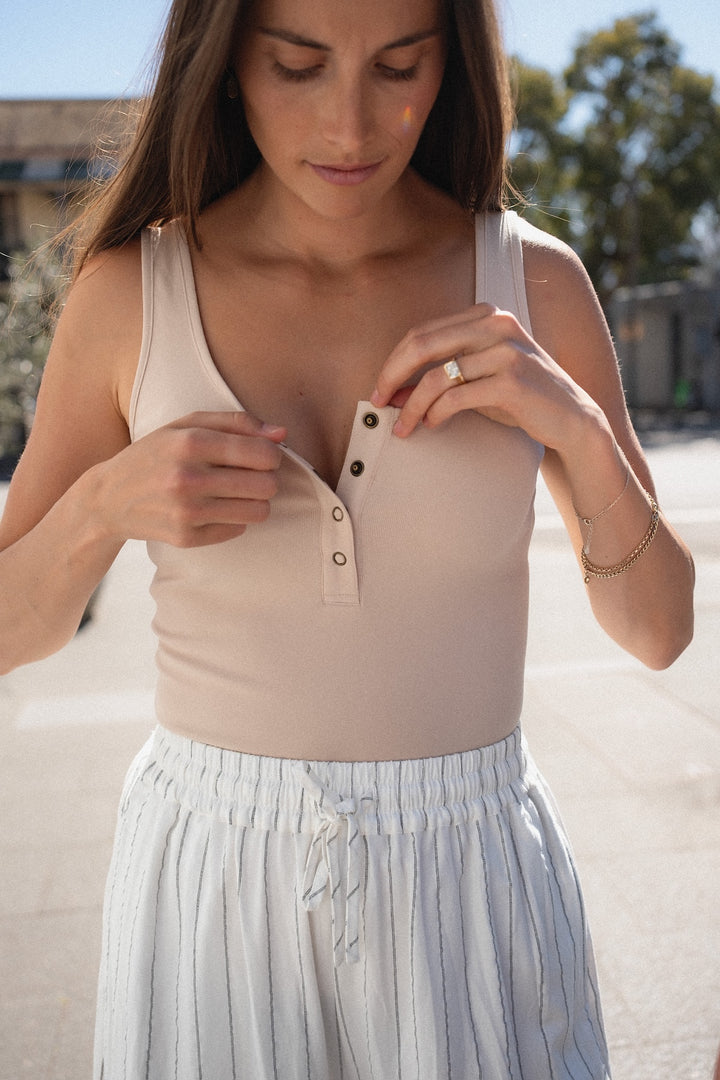 Susie Singlet - Latte