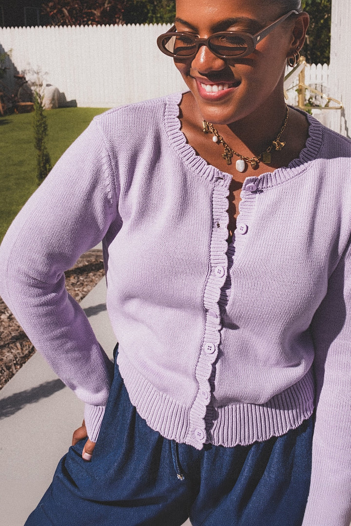 Eden Cardigan - Lilac