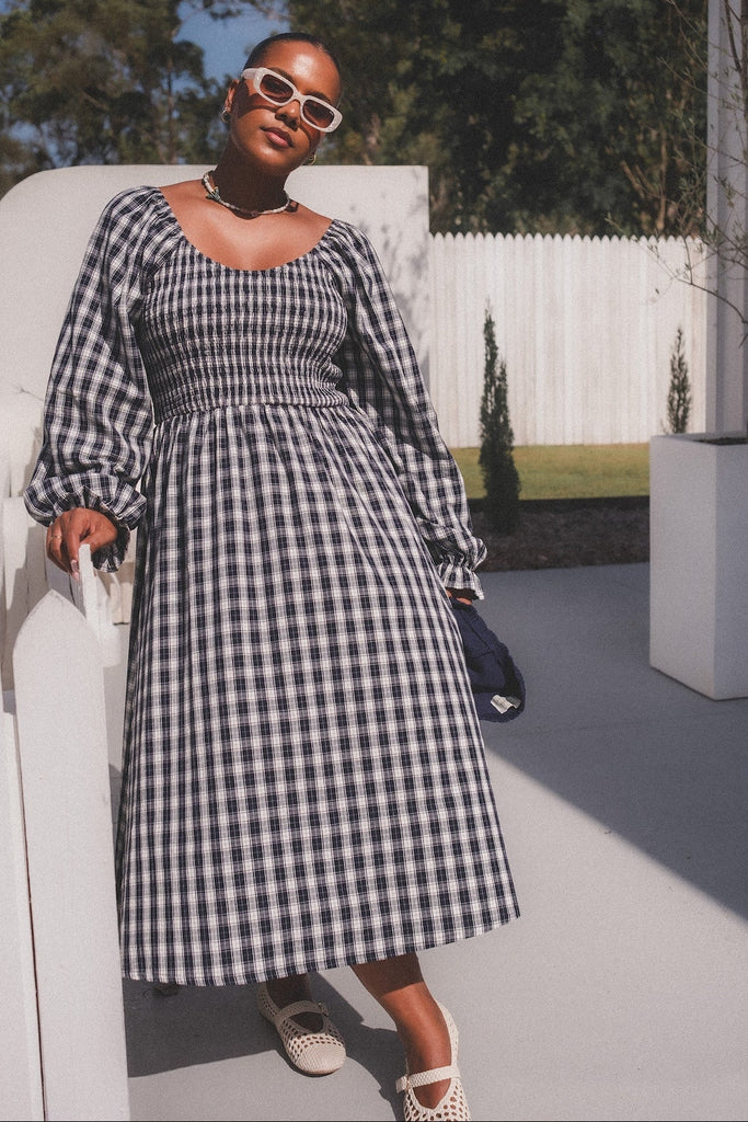 RoseMuse Gingham check ribbon dress ブラック DSCF8036_1024x1024.jpg?v=