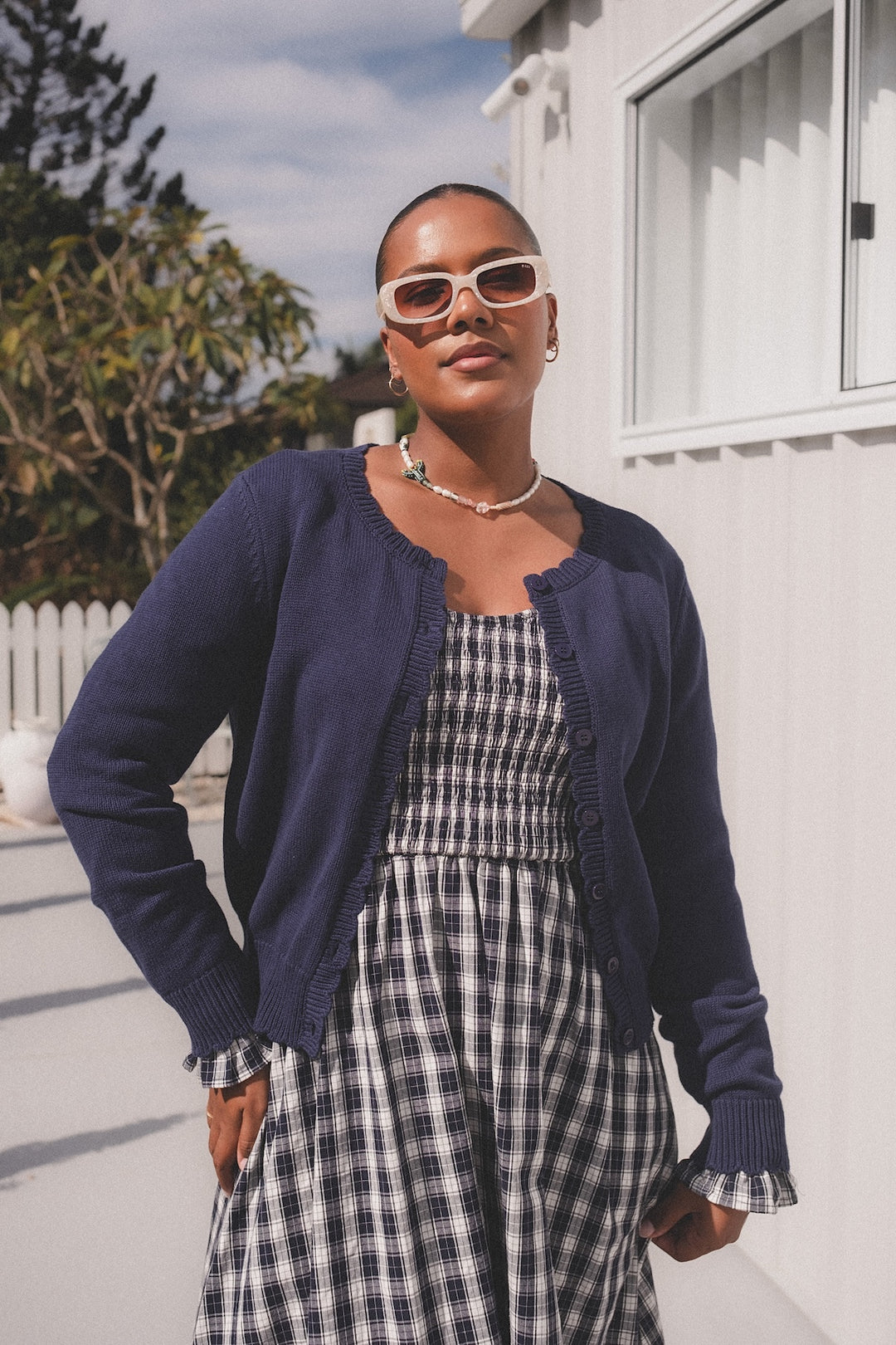 Rosie Dress - Midnight Gingham