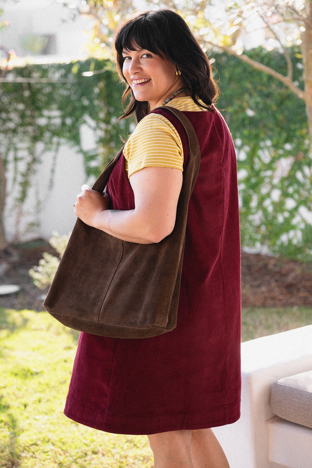 Noah Dress - Vino Corduroy
