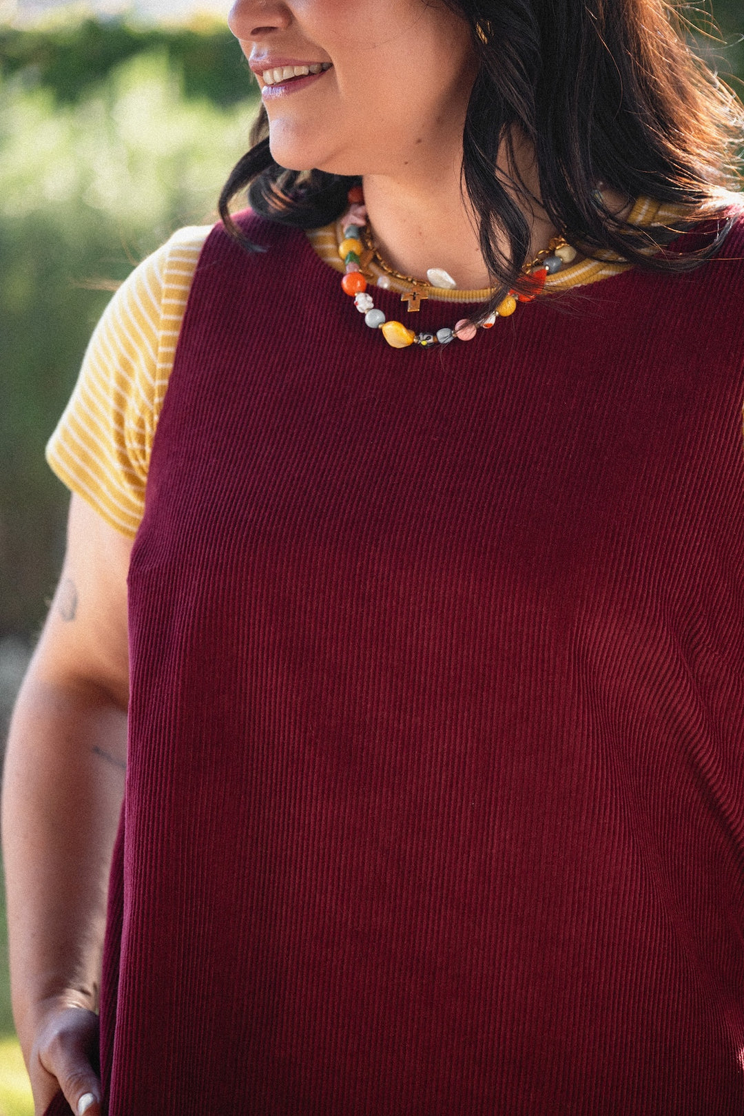 Noah Dress - Vino Corduroy