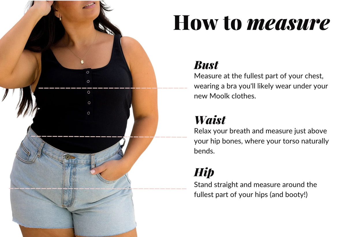 How to measure your bust, waist and hip