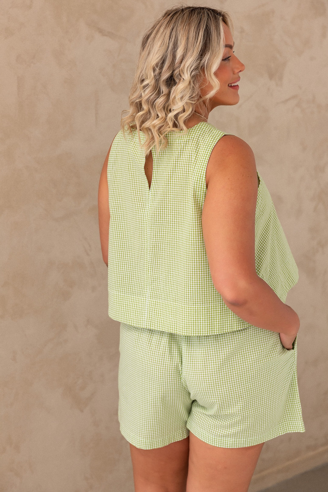 Maggie Shorts - Apple Gingham