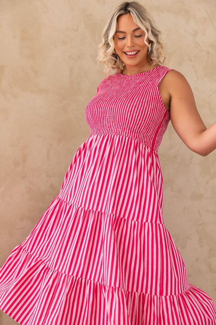 Sophie Dress - Cherry Pink