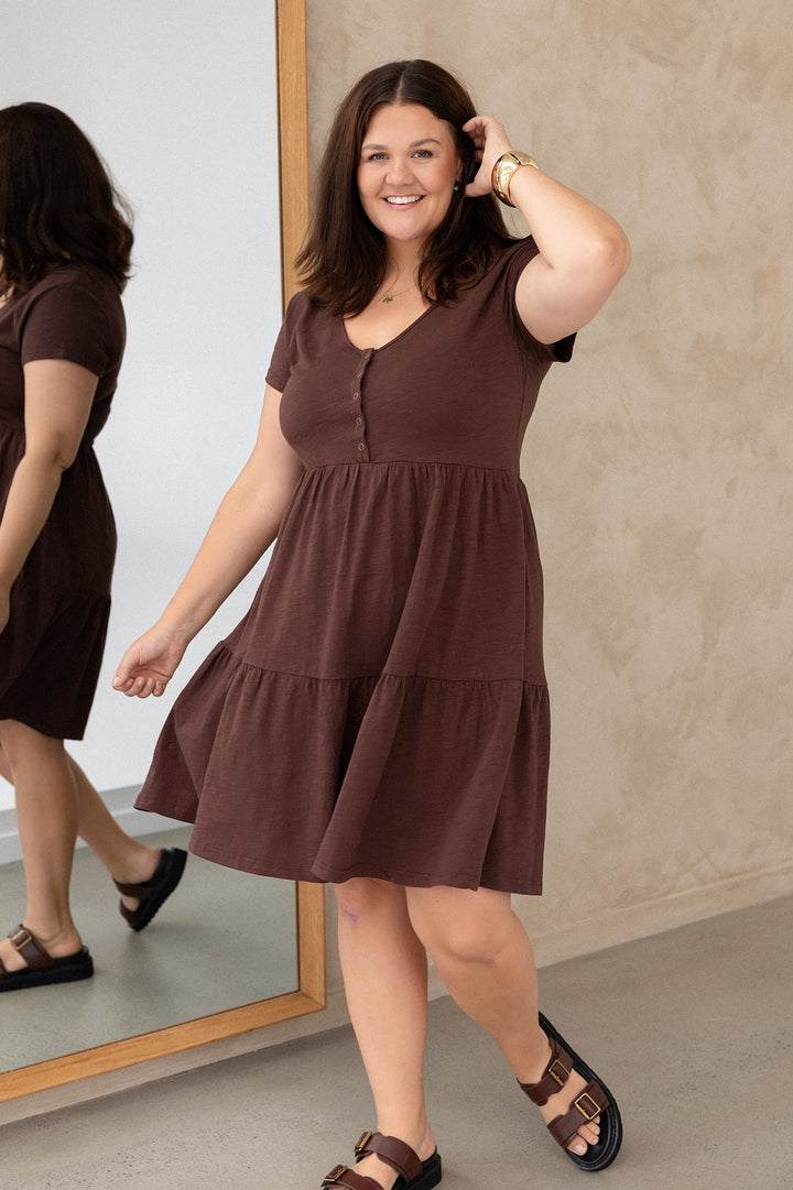 Clover Dress - Chocolate