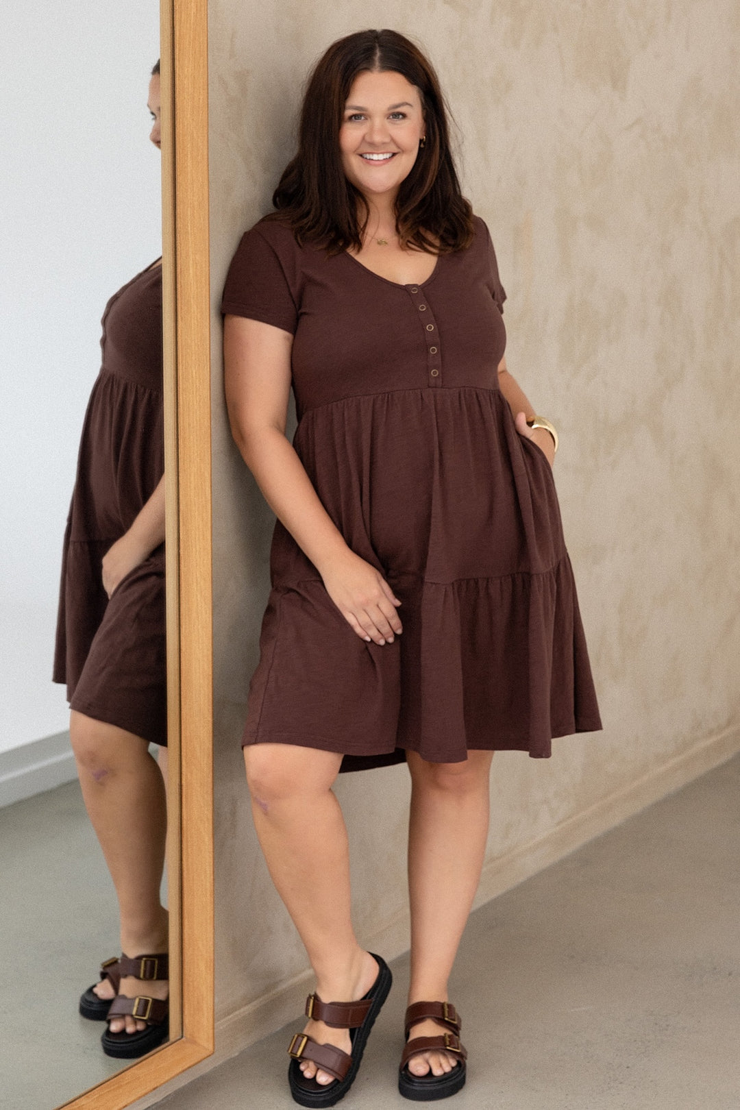 Clover Dress - Chocolate