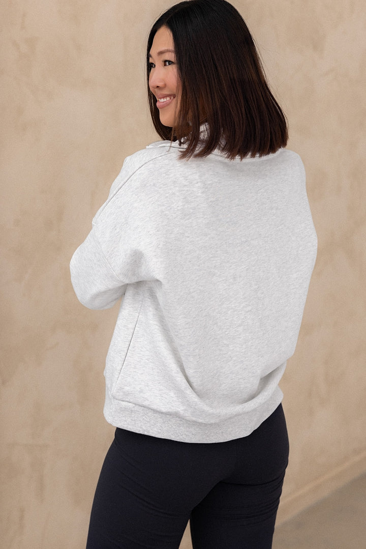 Collar Zip Sweater - Marle