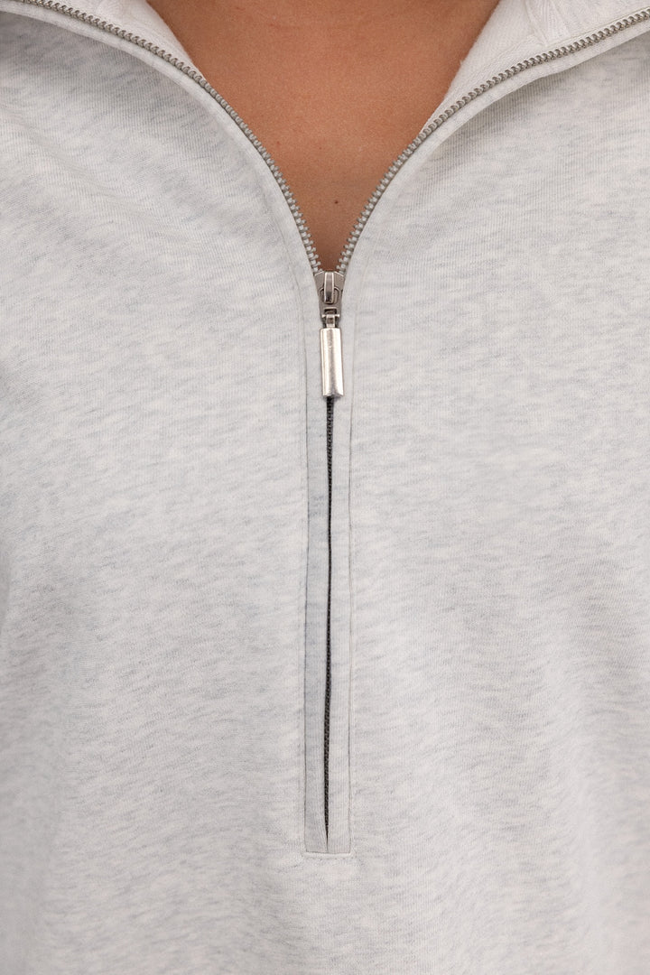 Collar Zip Sweater - Marle