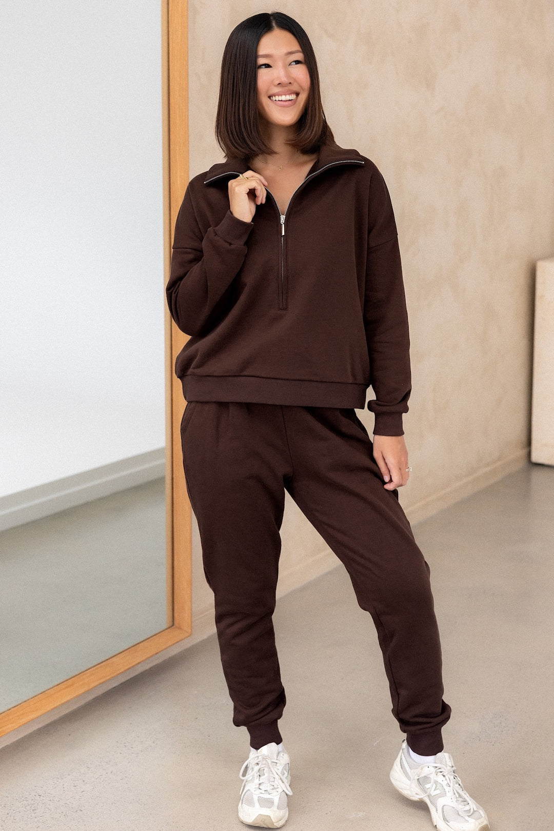 Tapered Trackies - Cocoa